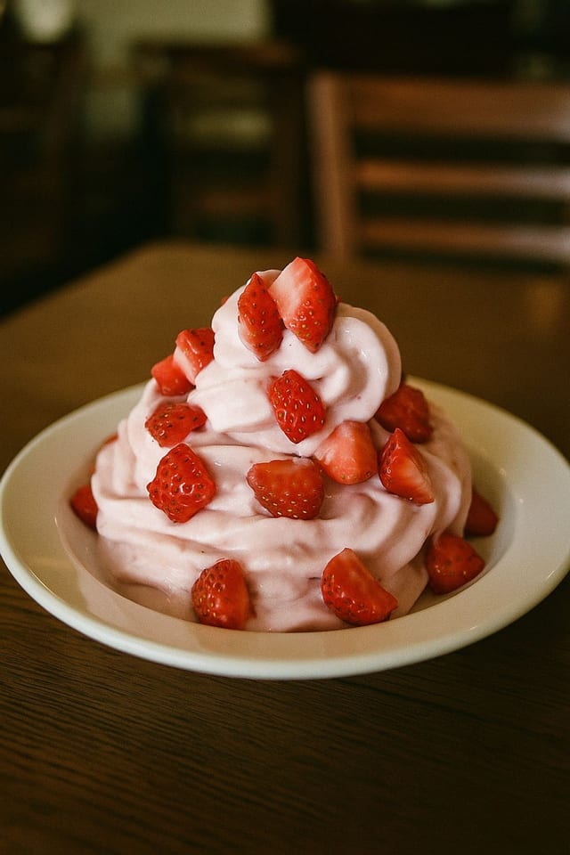 Strawberry Fields Yogurt.